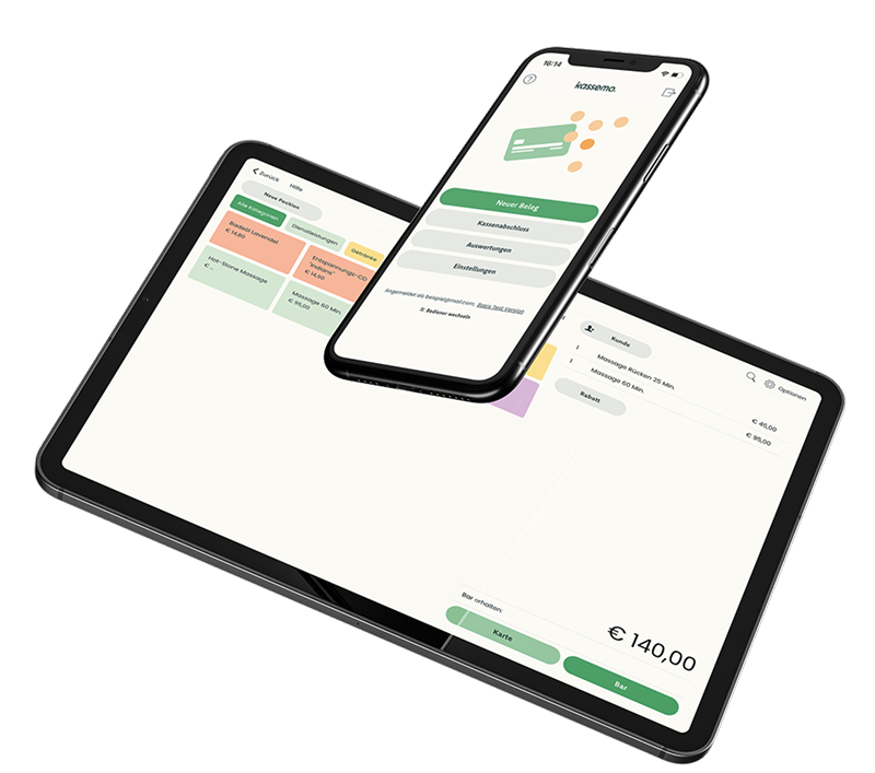 Registrierkasse für Tablet und Handy